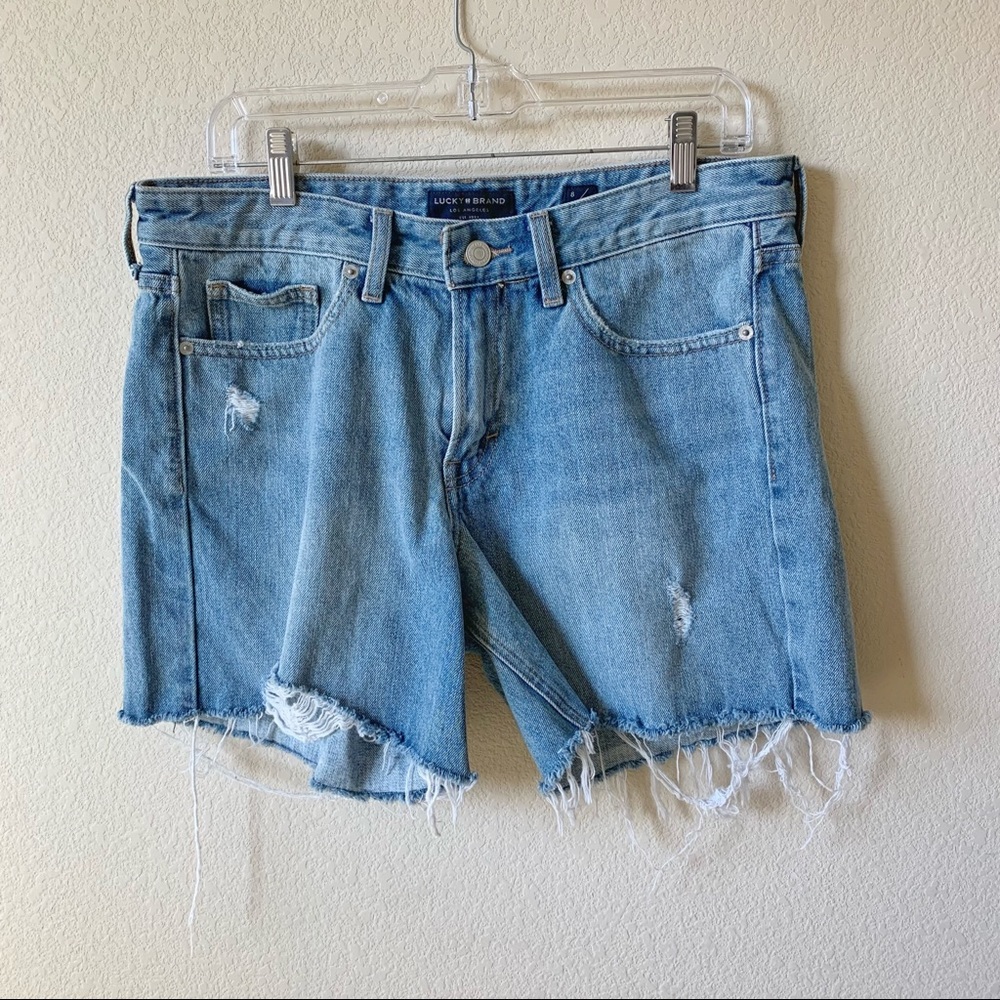 NWOT Lucky Brand Distressed Jean Shorts Size 8/29